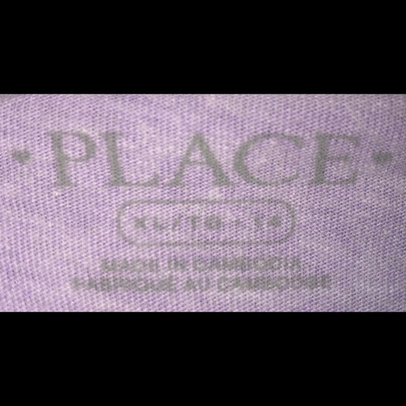 Children’s place purple “this or that” Tee. Sz XL - Picture 3 of 3